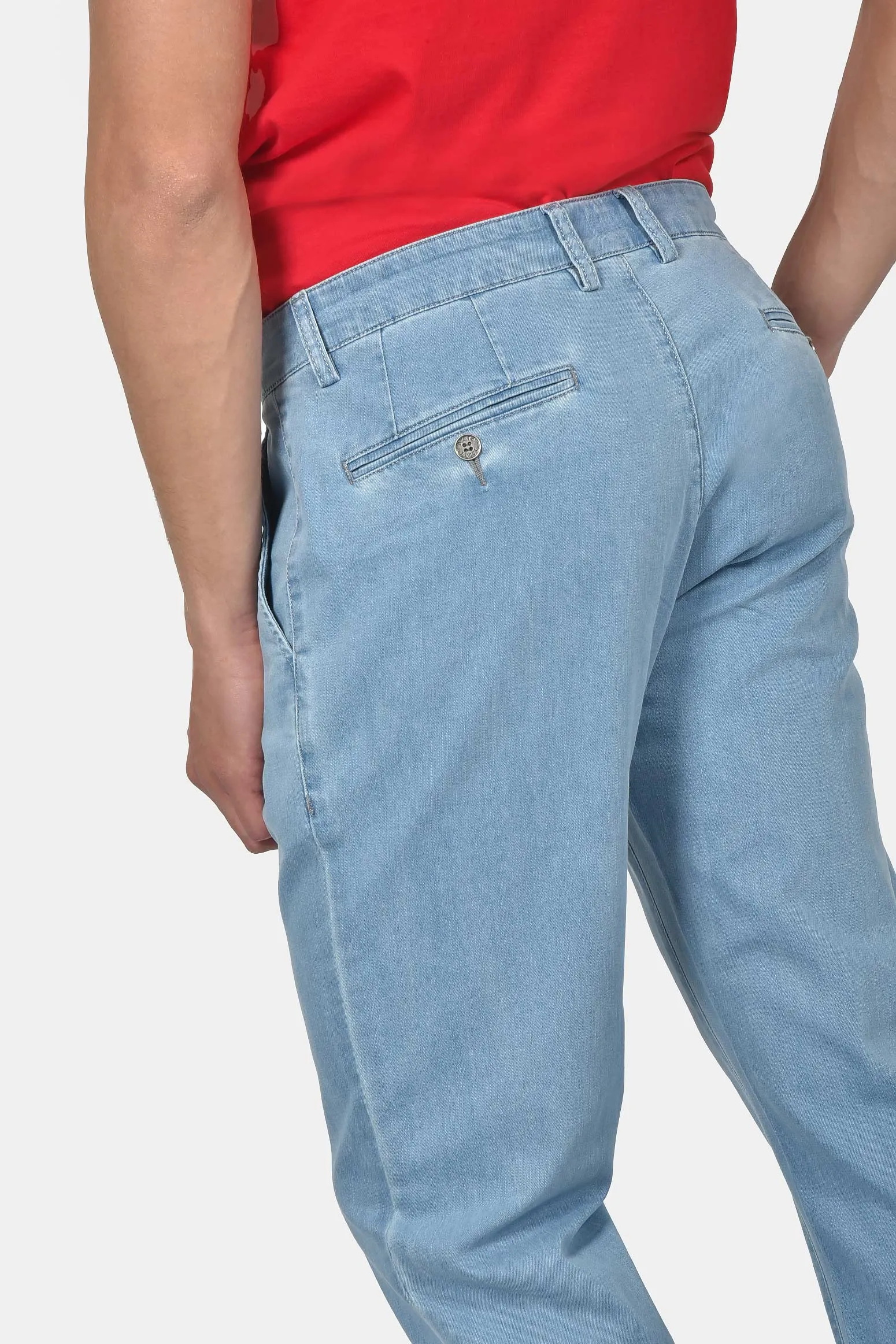 Ανδρικό Τζιν Chinos Παντελόνι Classic Fit Με Μαλακή Υφή