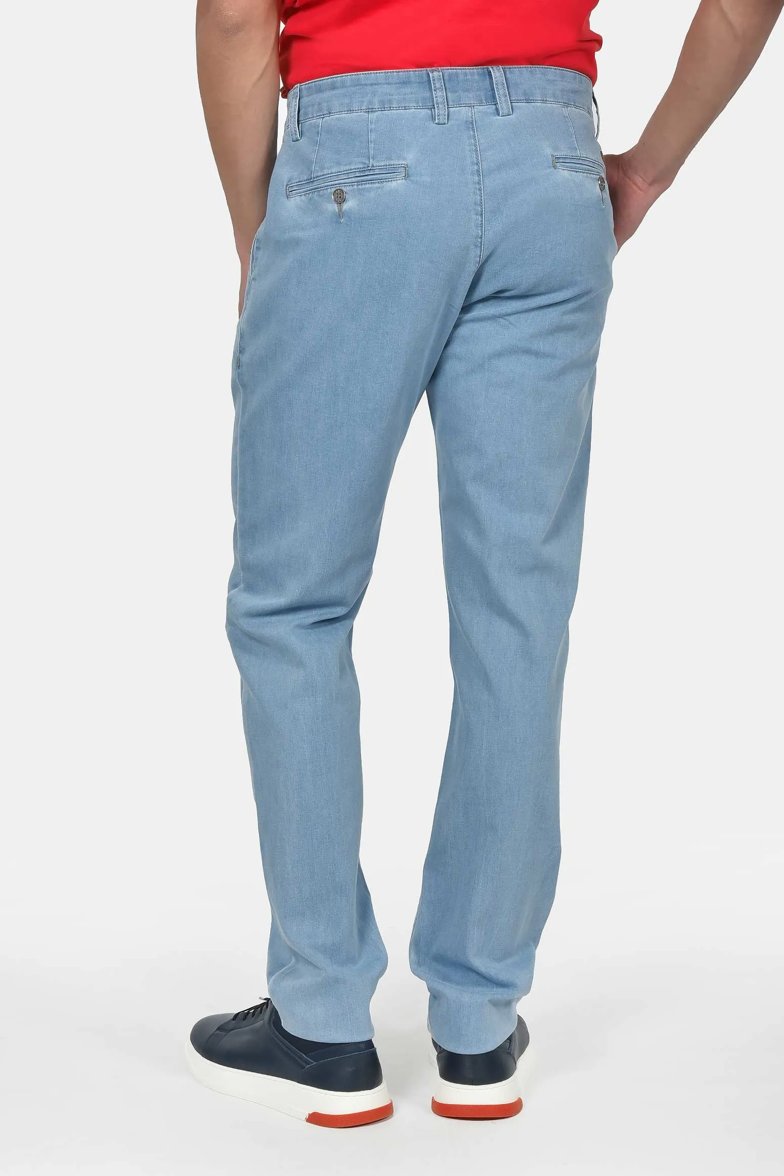 Ανδρικό Τζιν Chinos Παντελόνι Classic Fit Με Μαλακή Υφή