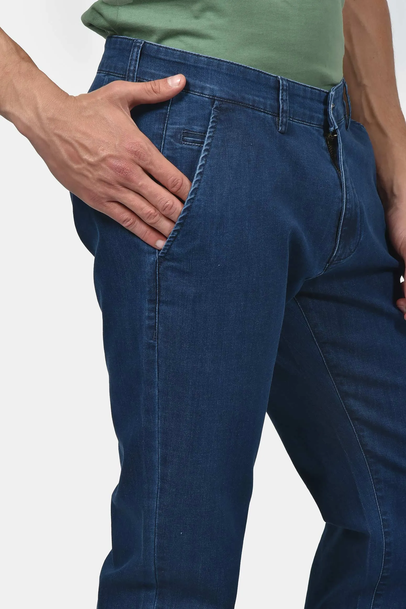 Ανδρικό Τζιν Chinos Παντελόνι Classic Fit Με Μαλακή Υφή