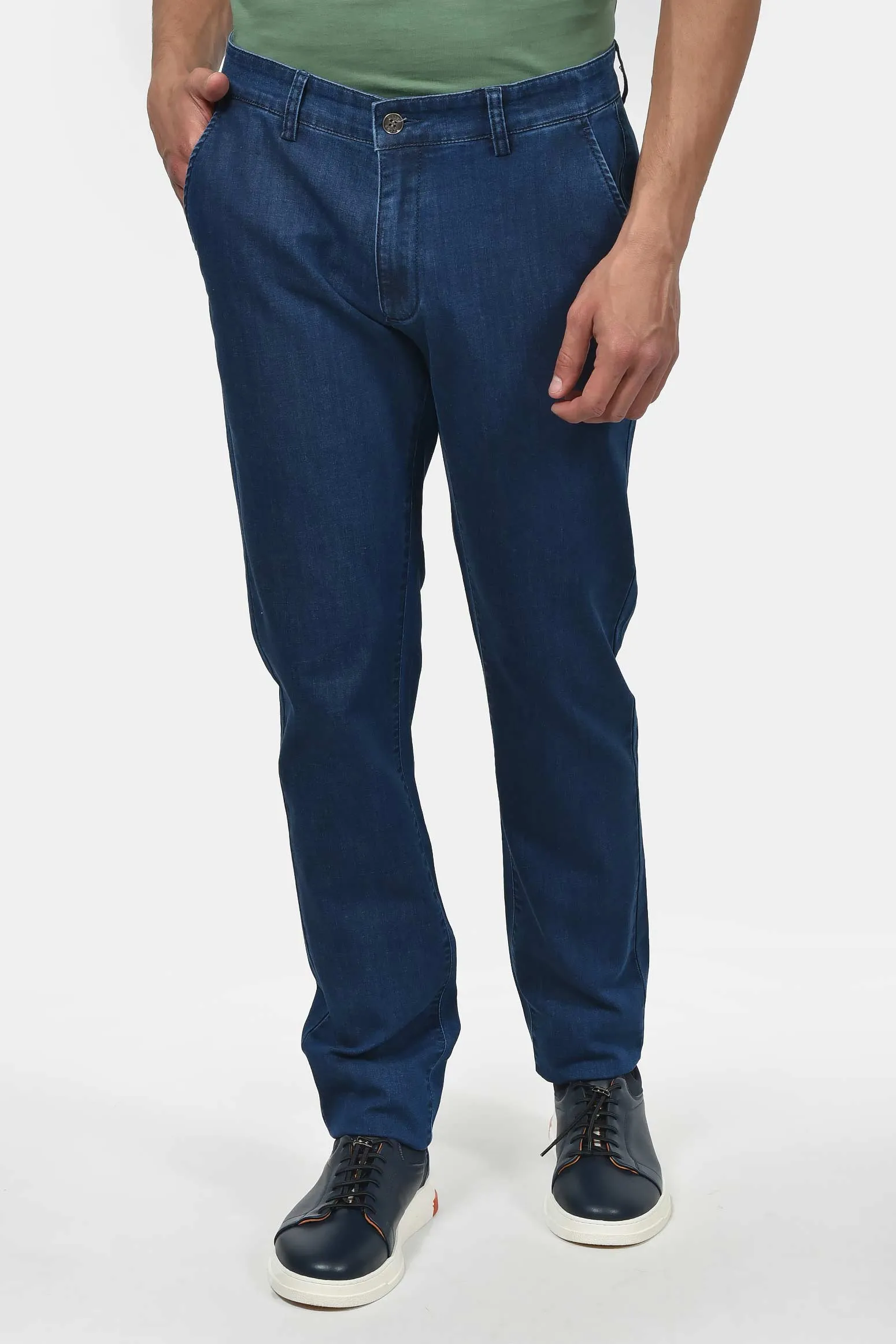Ανδρικό Τζιν Chinos Παντελόνι Classic Fit Με Μαλακή Υφή