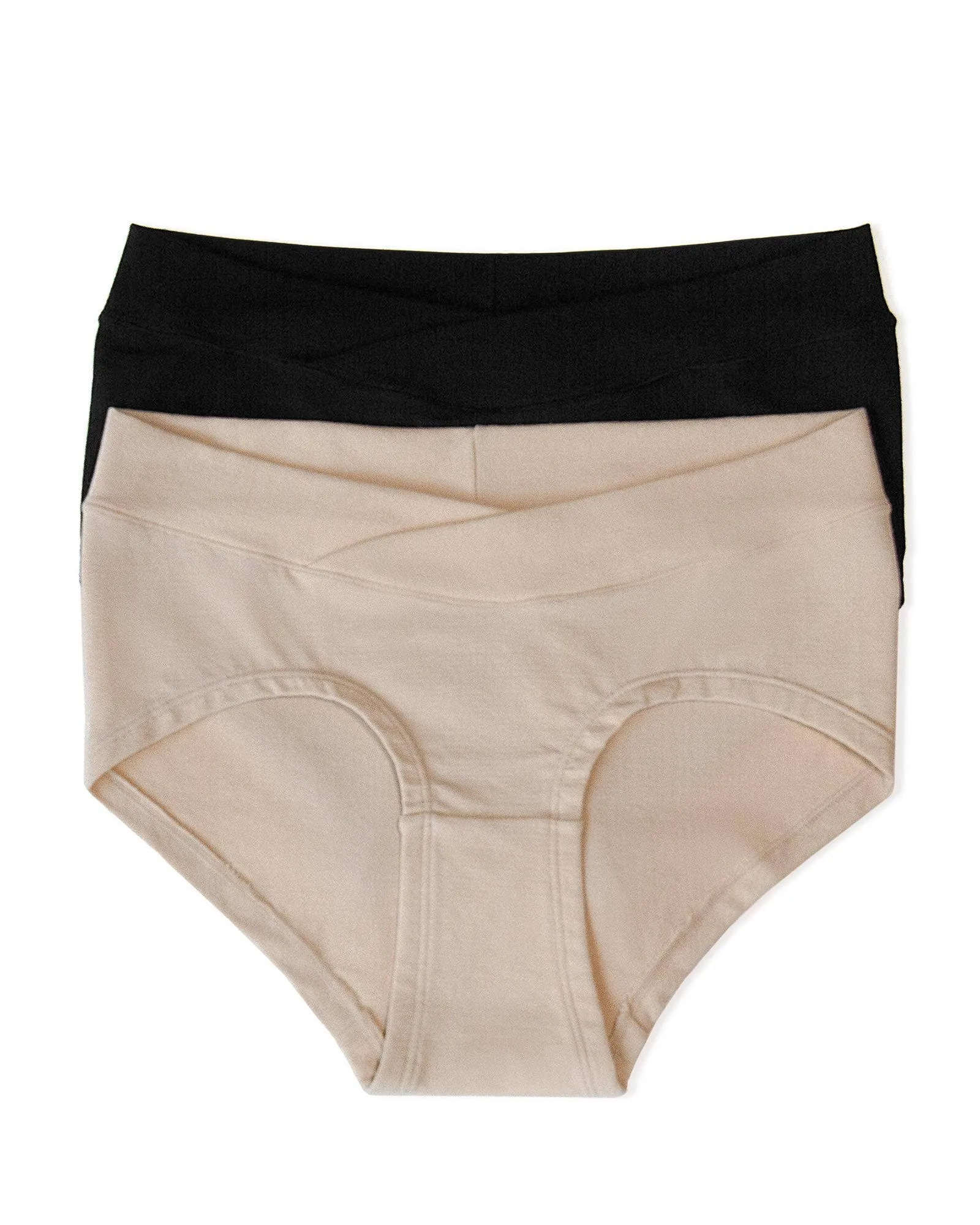 2 Pack Under the Bump Maternity Underwear Hipster Fit | XXL/3XL