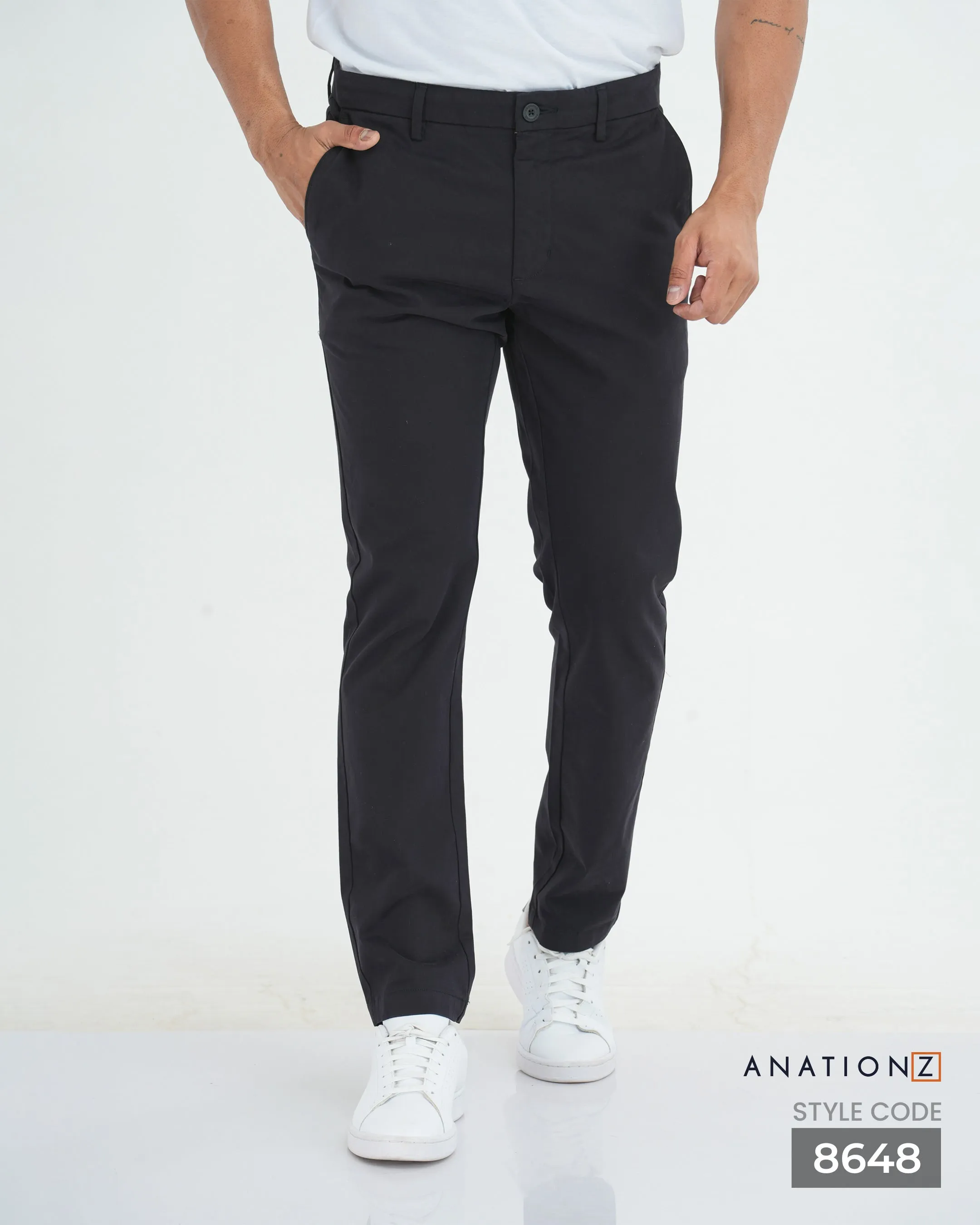 2-Ply formal Chinos - Black
