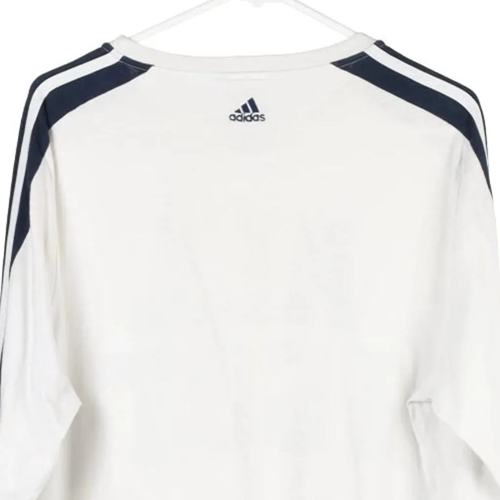 All I Got Adidas Long Sleeve T-Shirt - Medium White Cotton
