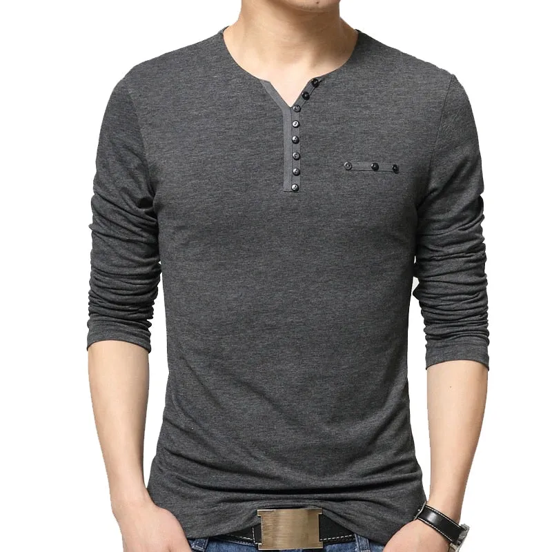Autumn Men's Oversize Long Sleeve T-Shirt