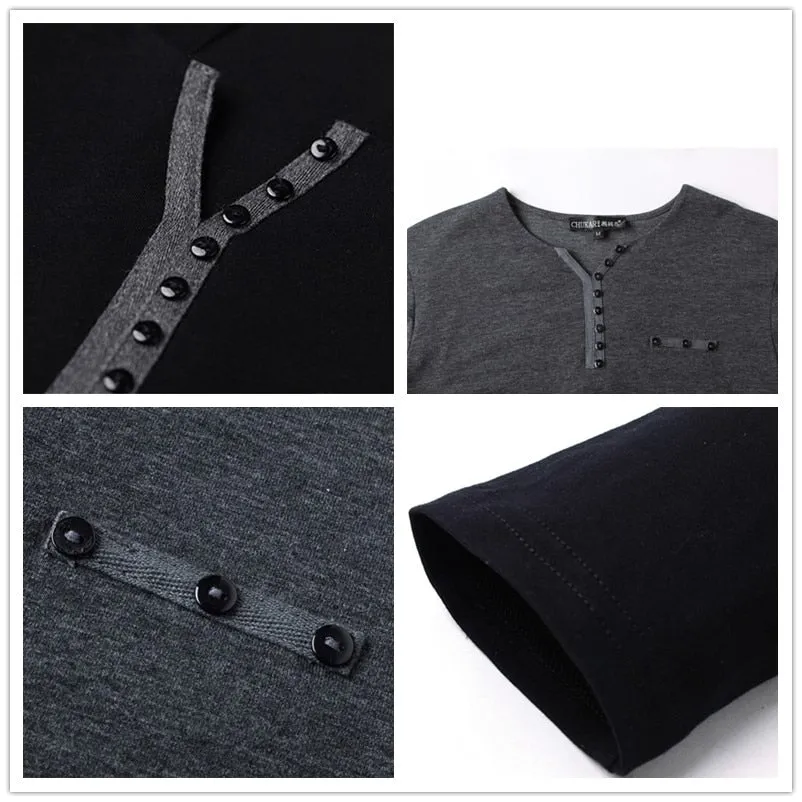 Autumn Men's Oversize Long Sleeve T-Shirt