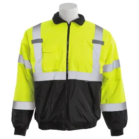 Awarewear 63946 Polyfill Hi Viz Lime Bomber Jacket LG