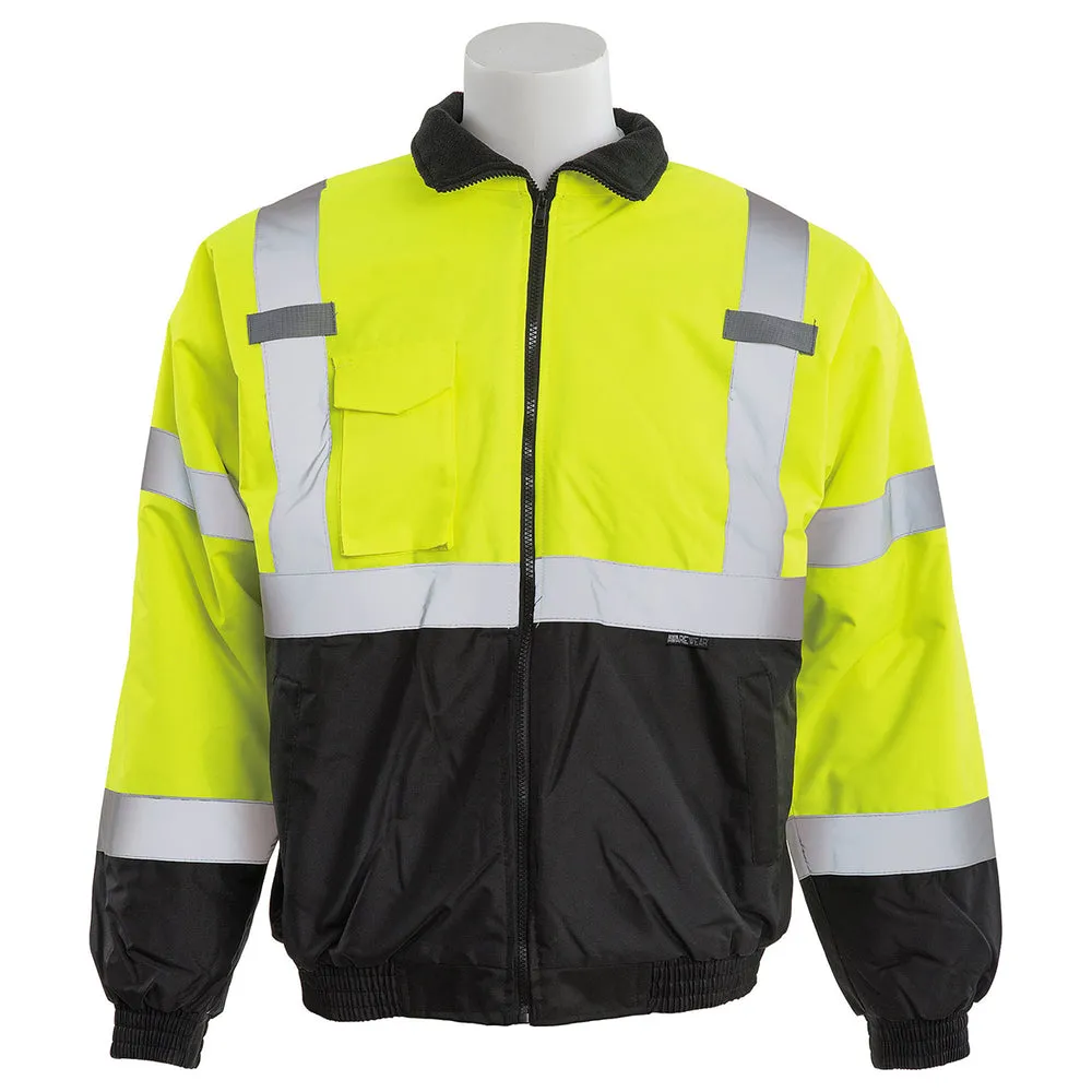 Awarewear 63946 Polyfill Hi Viz Lime Bomber Jacket LG