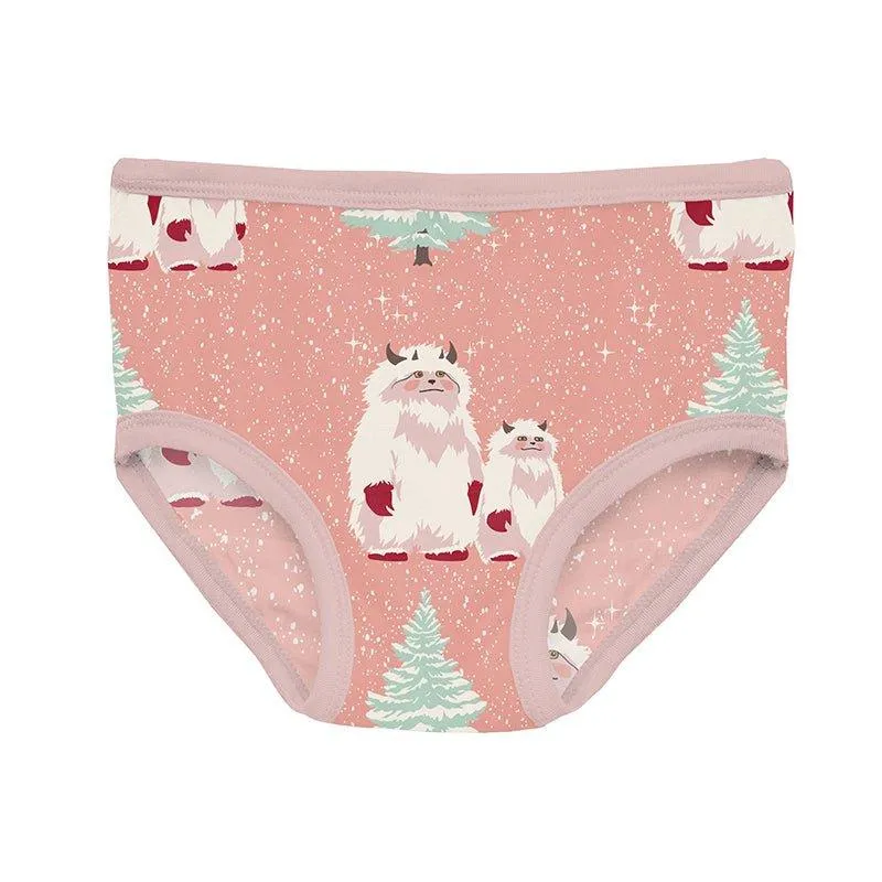 Bamboo Underwear (Set of 3) - Baby Rose Stripe, Baby Rose & Blush Yeti