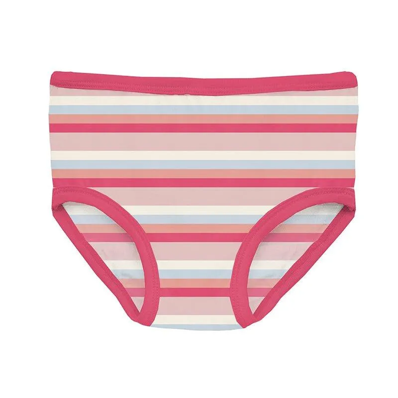 Bamboo Underwear (Set of 3) - Baby Rose Stripe, Baby Rose & Blush Yeti