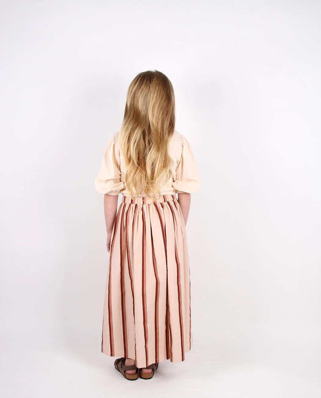 BASIC MAXI - BRANDY STRIPE