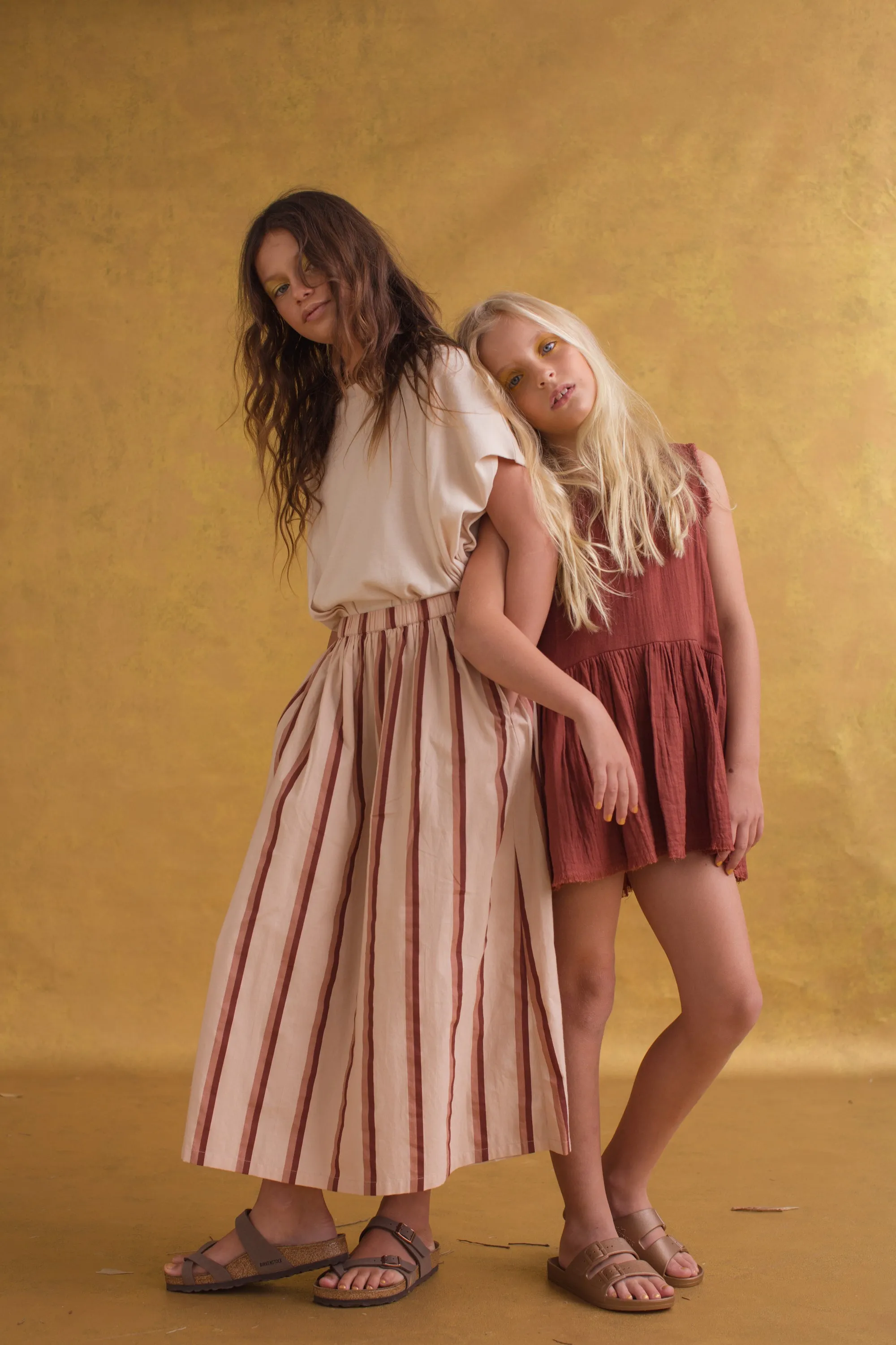 BASIC MAXI - BRANDY STRIPE