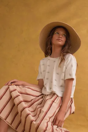 BASIC MAXI - BRANDY STRIPE