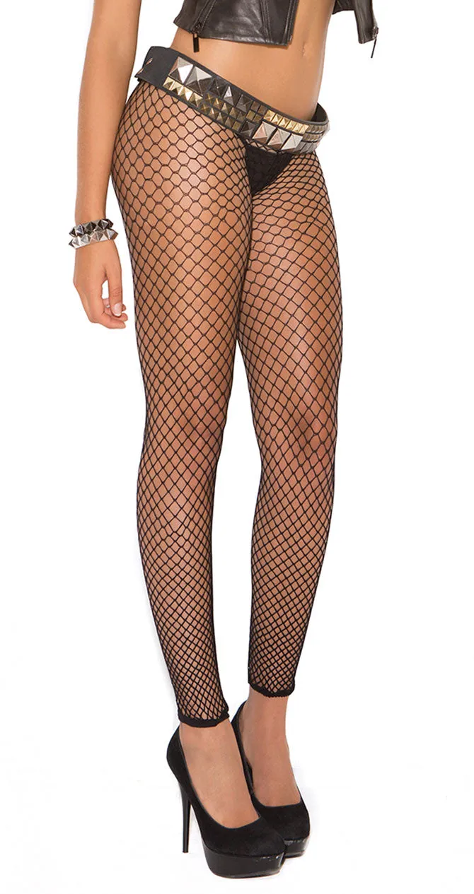 Black Fence Net Leggings 1516