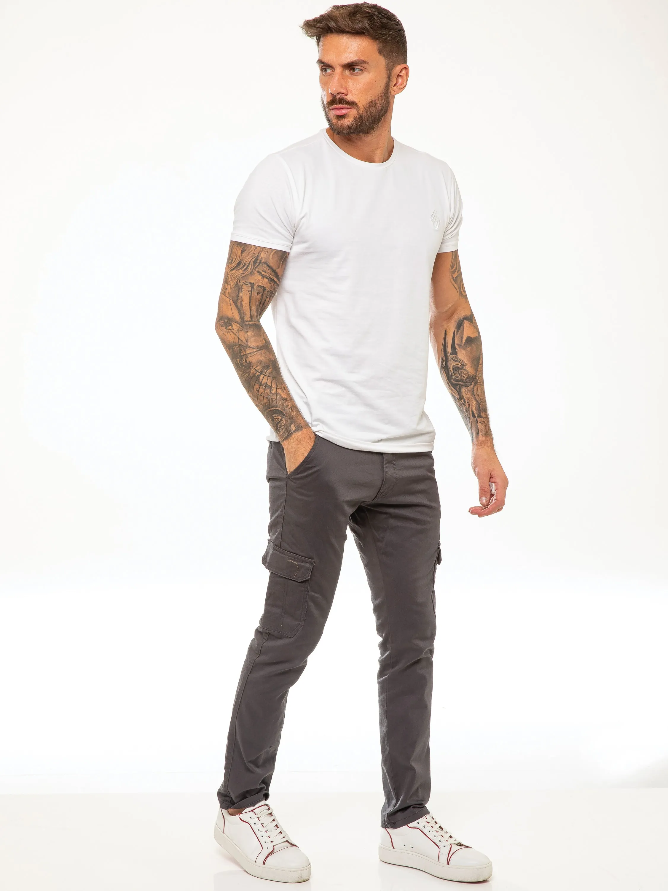 Bryce Stretch Cargo Pants - Grey