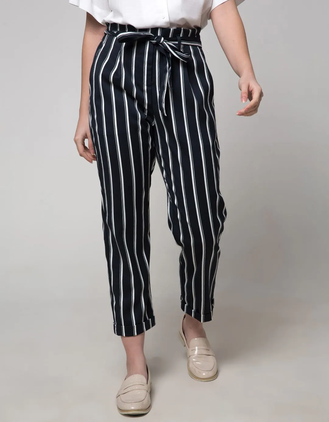 Connexion Long Pants Stripes Ruffle