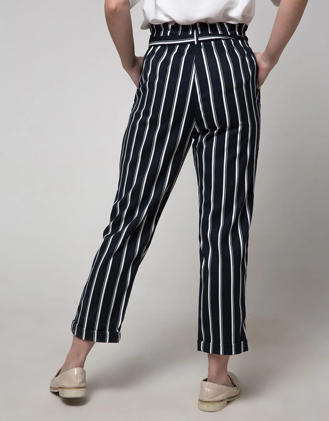 Connexion Long Pants Stripes Ruffle