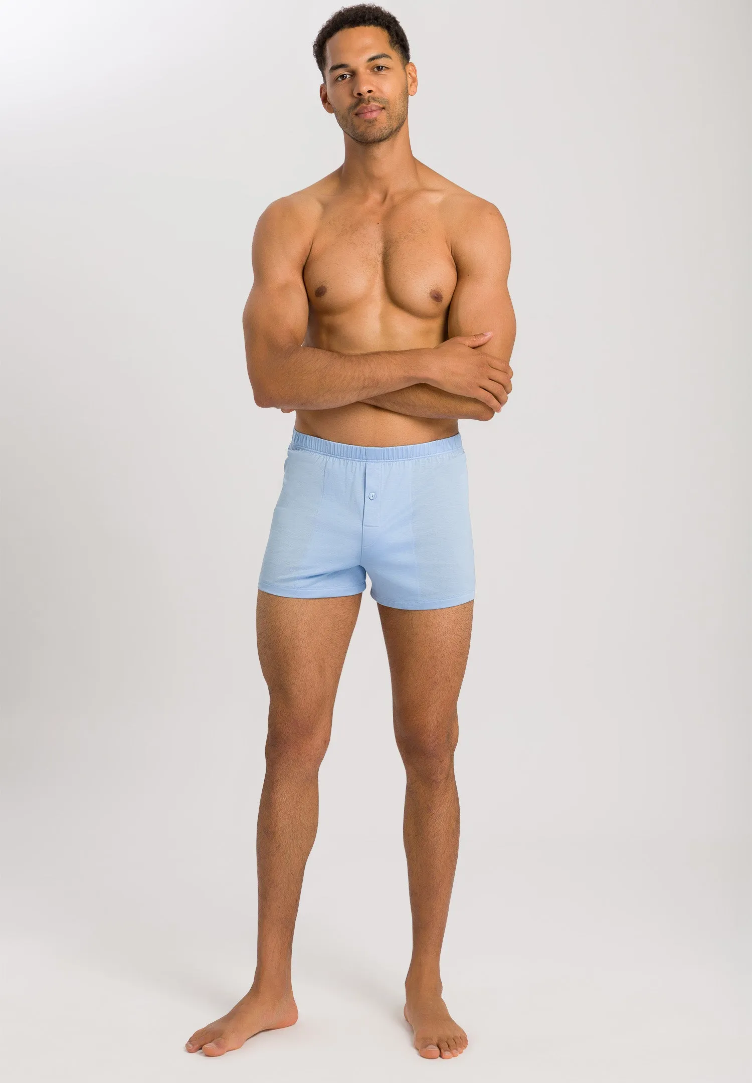 Cotton Sporty Button Fly Cotton Boxer | Placid Blue 73505-2531