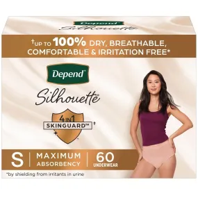 Depend Silhouette Incontinence Underwear for Women, Maximum Absorbency, Choose Your Size