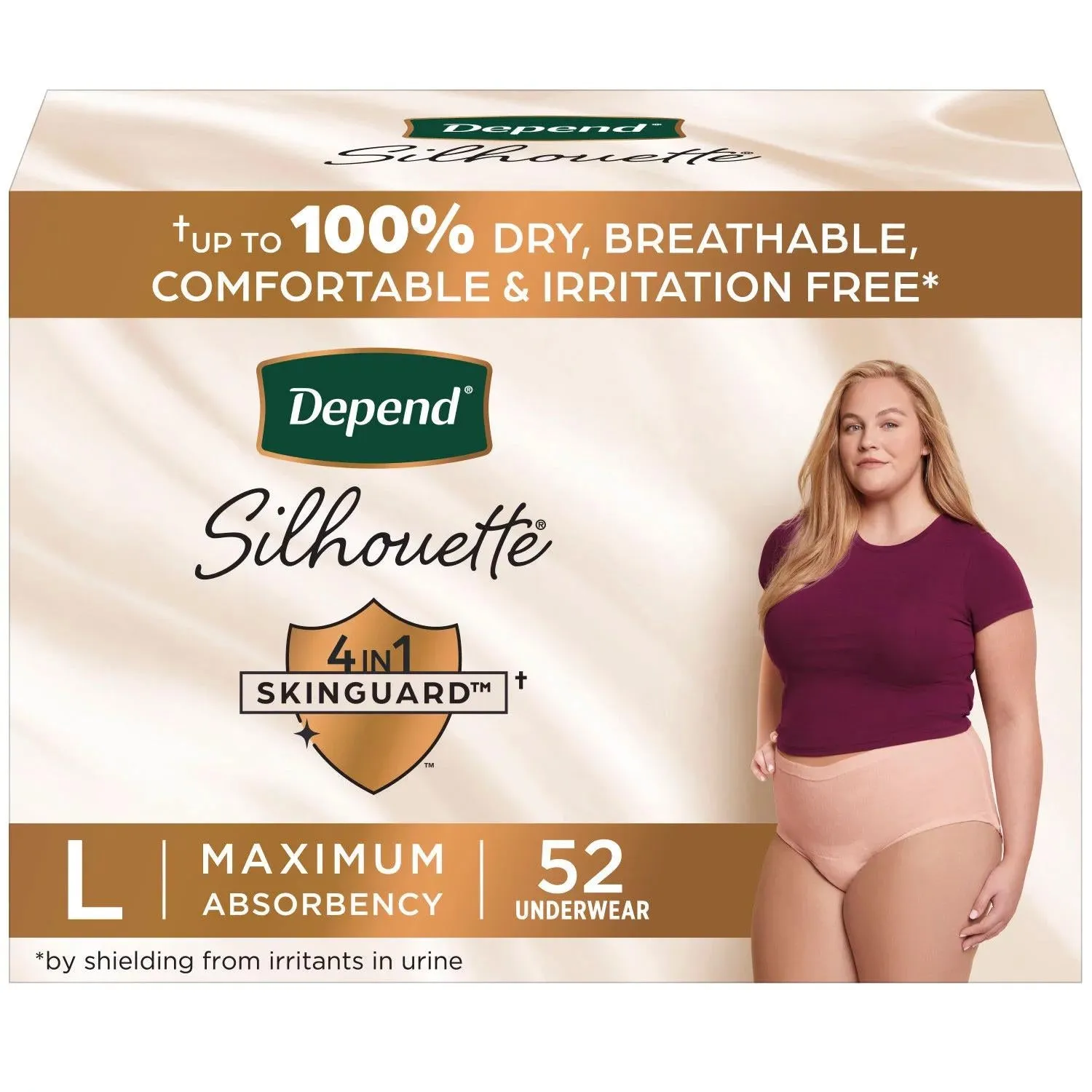 Depend Silhouette Incontinence Underwear for Women, Maximum Absorbency, Choose Your Size