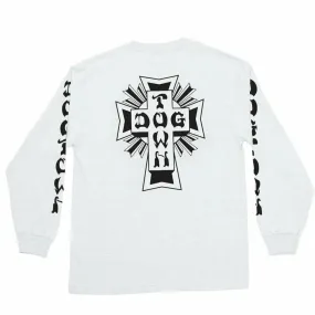 Dogtown Cross Logo Long Sleeve T-Shirt - White
