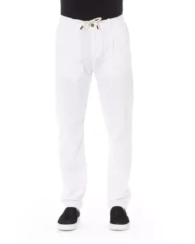 Drawstring Chino Trousers with Side and Back Pockets - W34 US