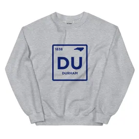 Duke University Durham Periodic Symbol Unisex Sweatshirt