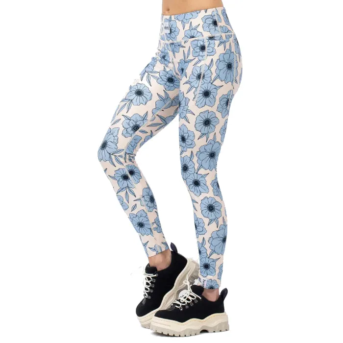 EIVY POCKET TIGHTS THERMOBROEK - BLUE FLOWER