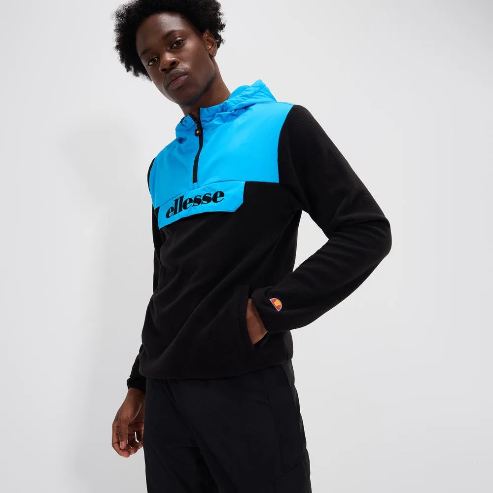 Ellesse Hossu OH Jacket Black/Blue half zip