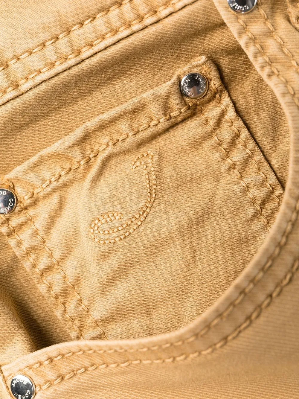 embossed-logo patch detail chinos