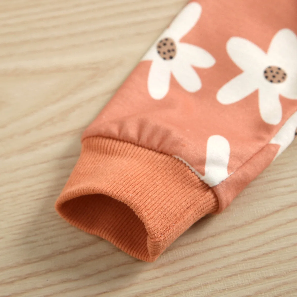Flower Sweatshirt Set