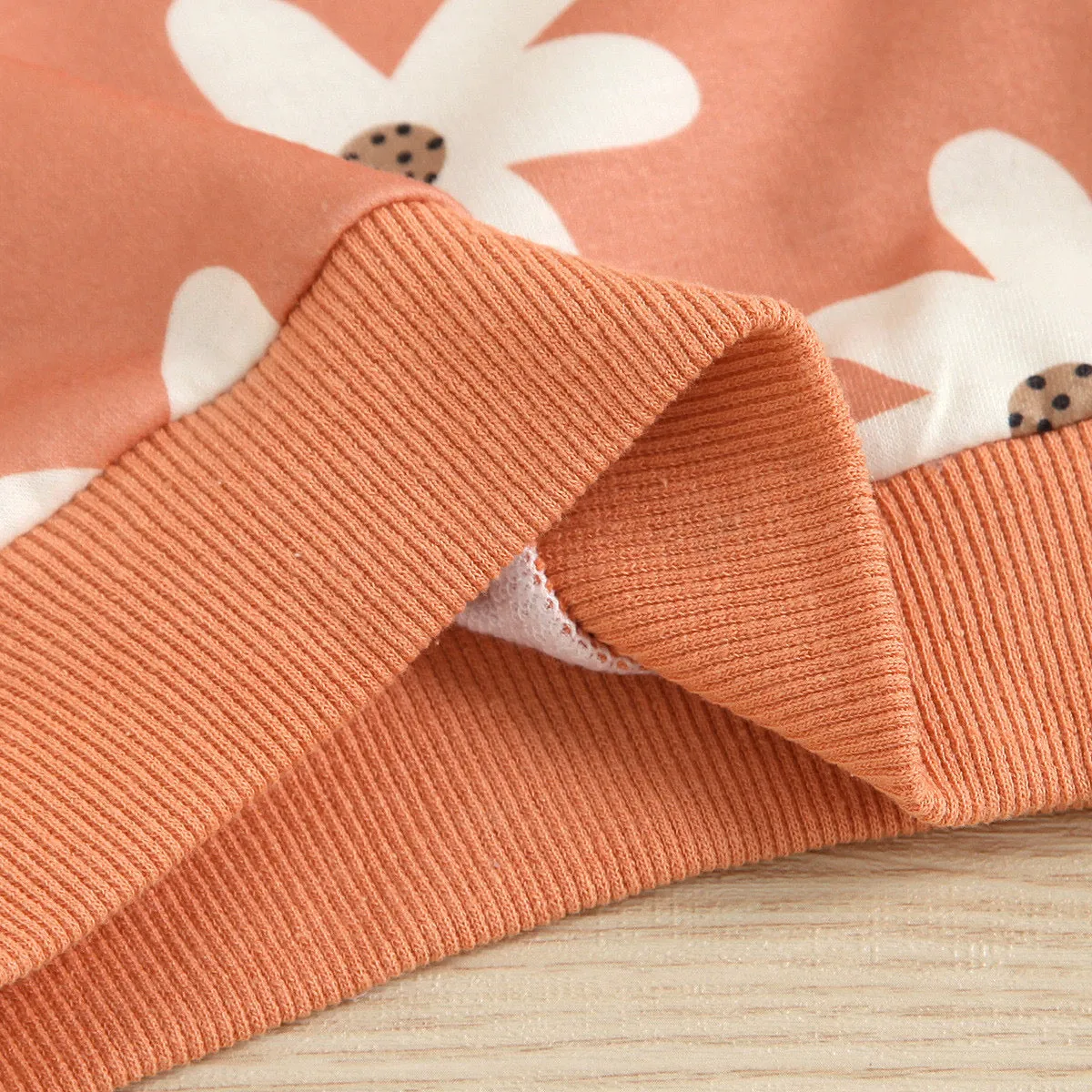 Flower Sweatshirt Set