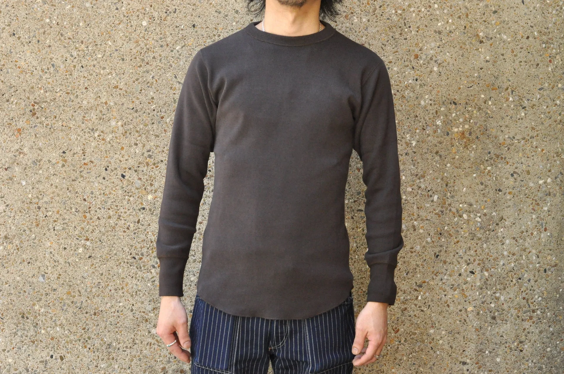 Freewheelers "Crew Neck Type" L/S Underwear (Jet Black)