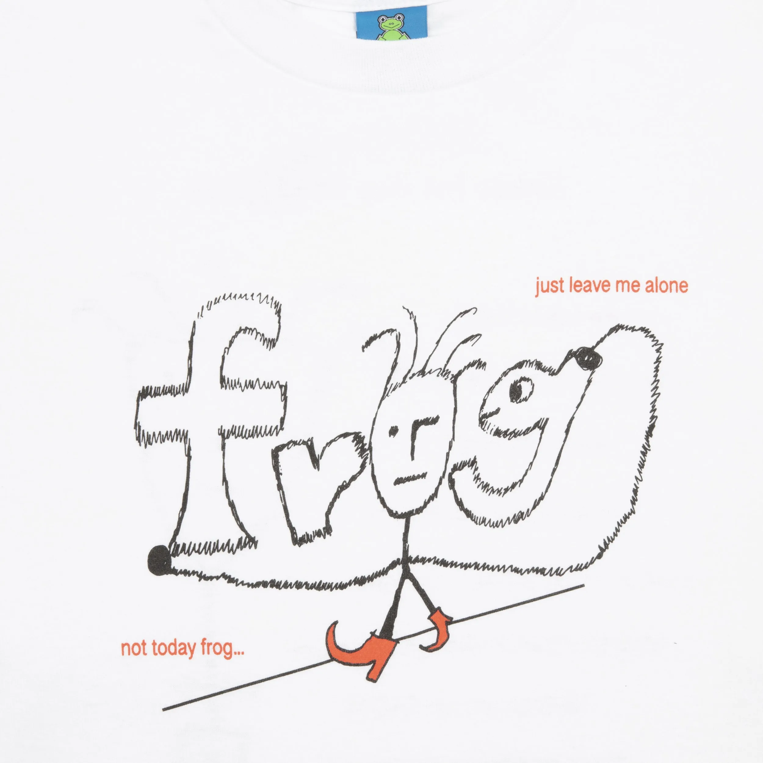 Frog Evil Frog Anxiety Long sleeve T-Shirt White
