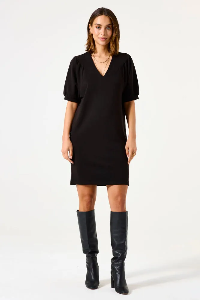 Garcia Black Puff Sleeve Dress