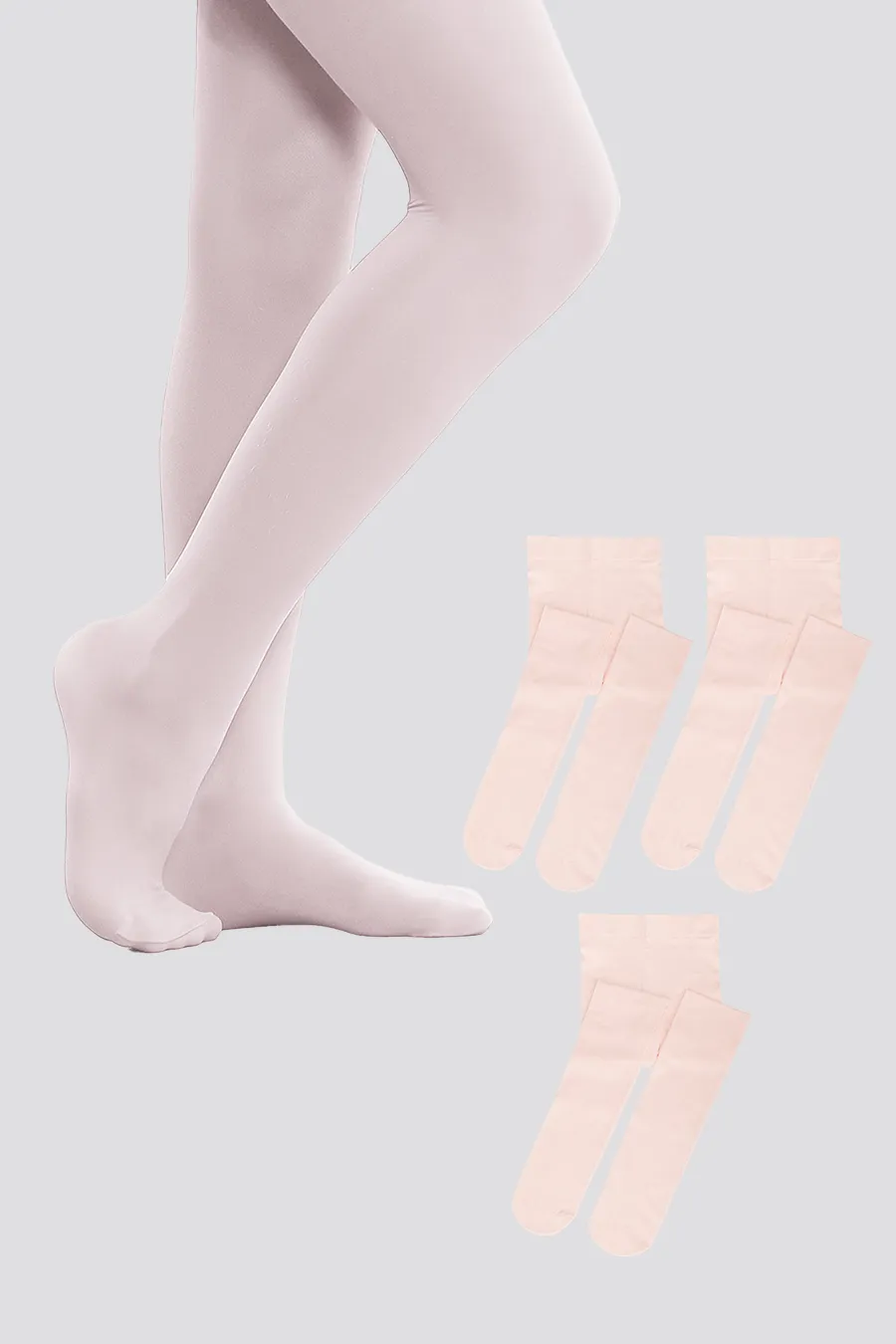 Girls Ultra Soft Footed Dance Tights 3-pack