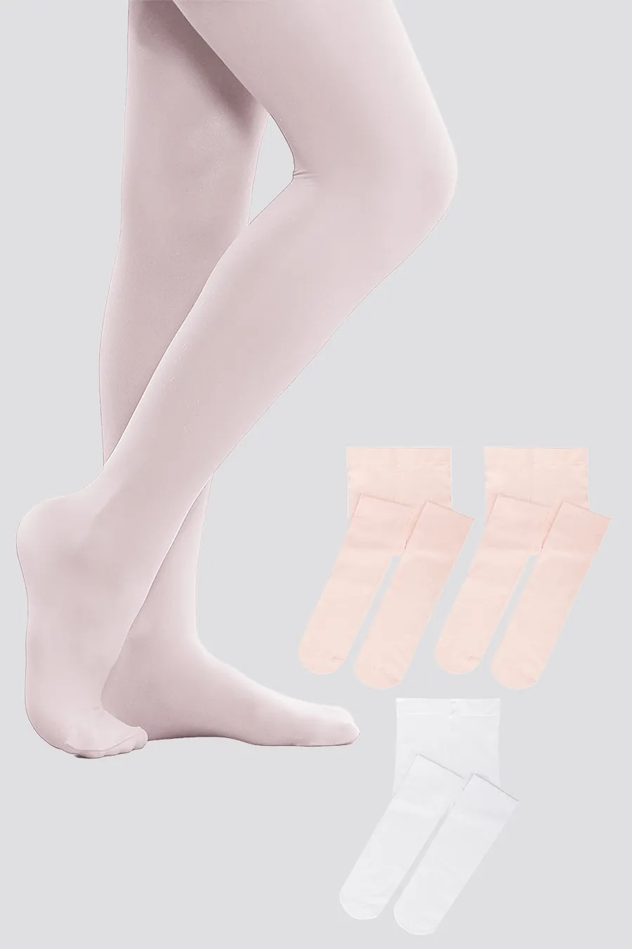 Girls Ultra Soft Footed Dance Tights 3-pack