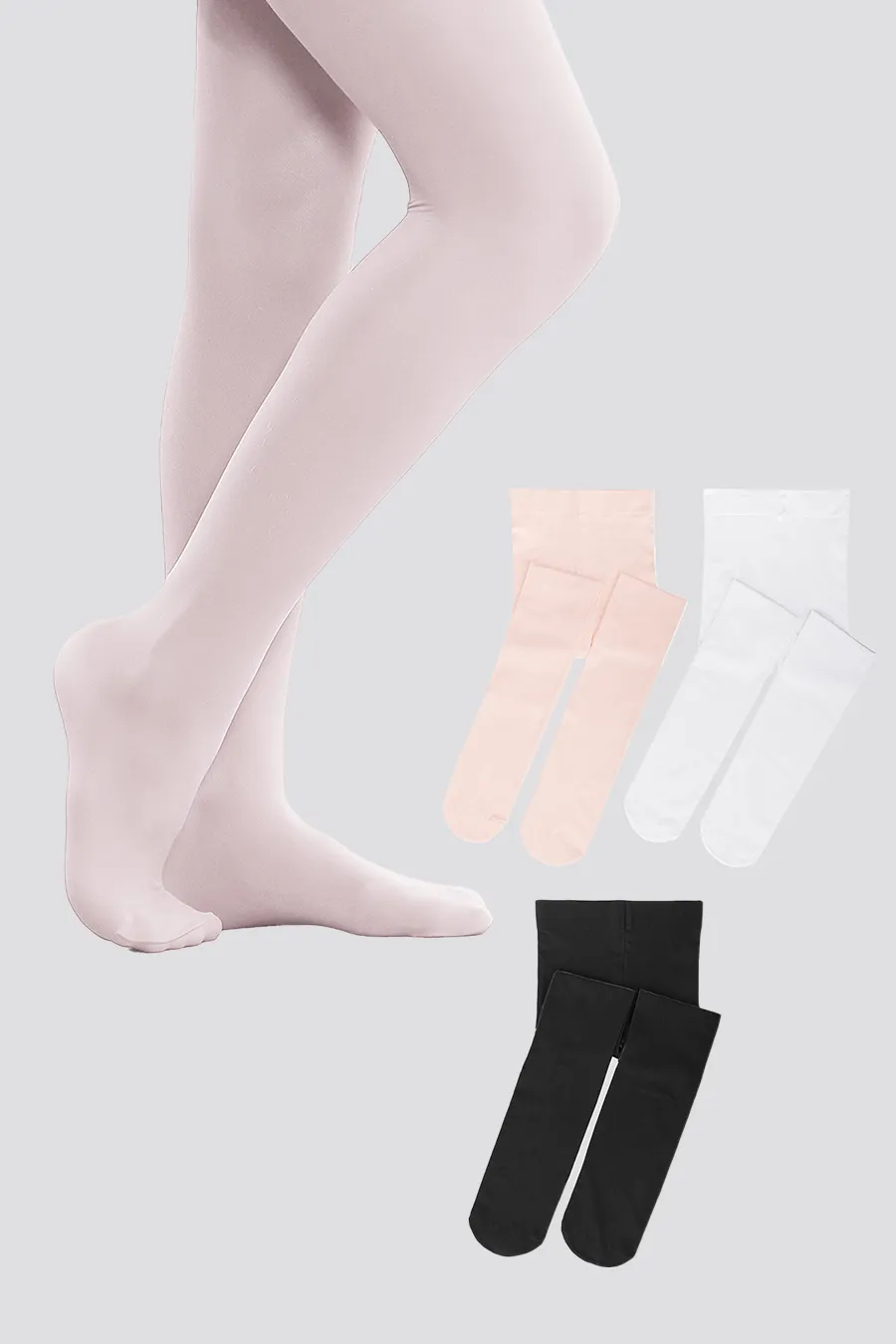 Girls Ultra Soft Footed Dance Tights 3-pack