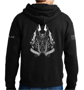 Grey Hellhound Hoodie Sweatshirt. This sweatshirt is NOT approved for PT.
