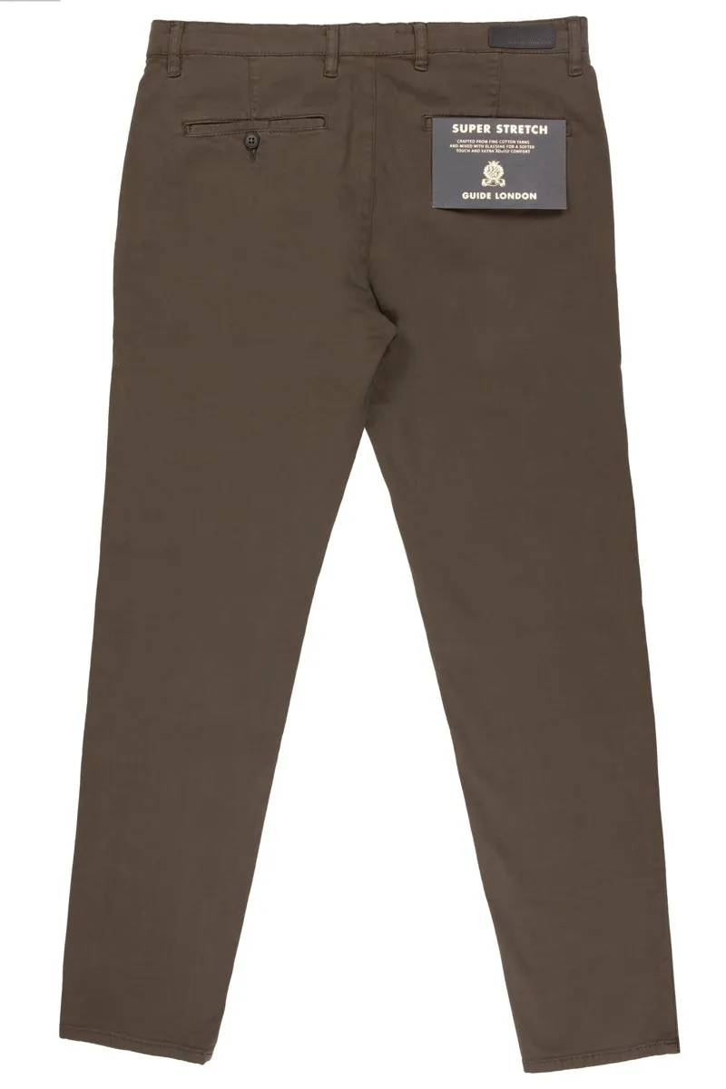 Guide London Brown Chinos Pants