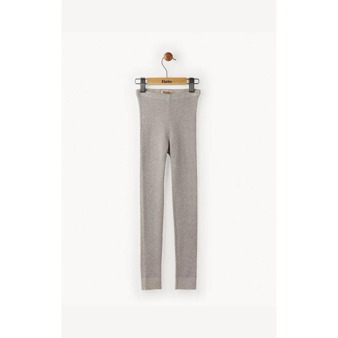 Hatley Silver Glitter Cable Knit Tights