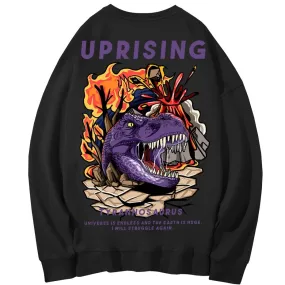 Hoodies, Sweatshirts Animal Dinosaur long-sleeved Clothing Hip Hop Personality Japanese European and American Hoodies