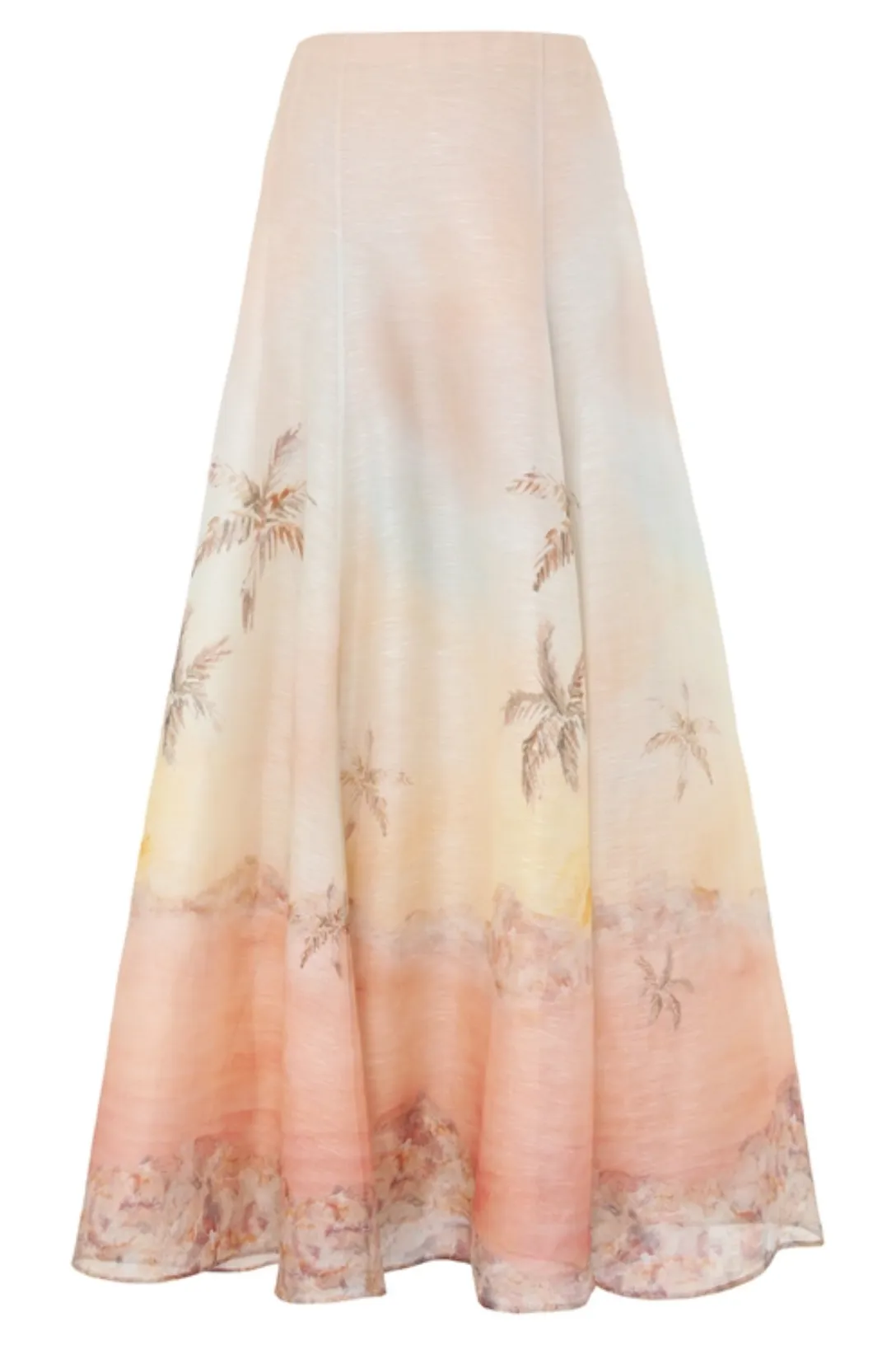 Illuminate Maxi Skirt | Guava Seascape