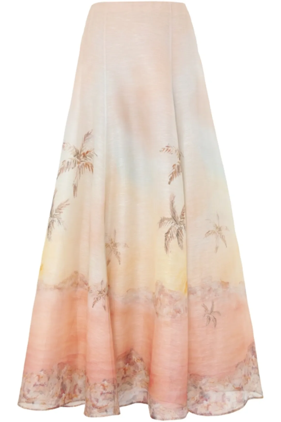 Illuminate Maxi Skirt | Guava Seascape