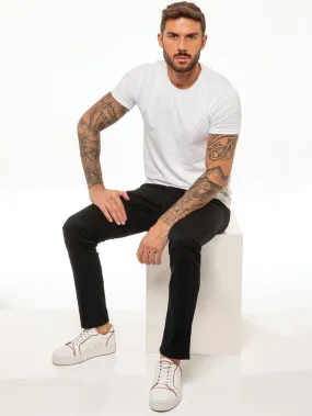 Kaiden Slim Stretch Trousers - Black