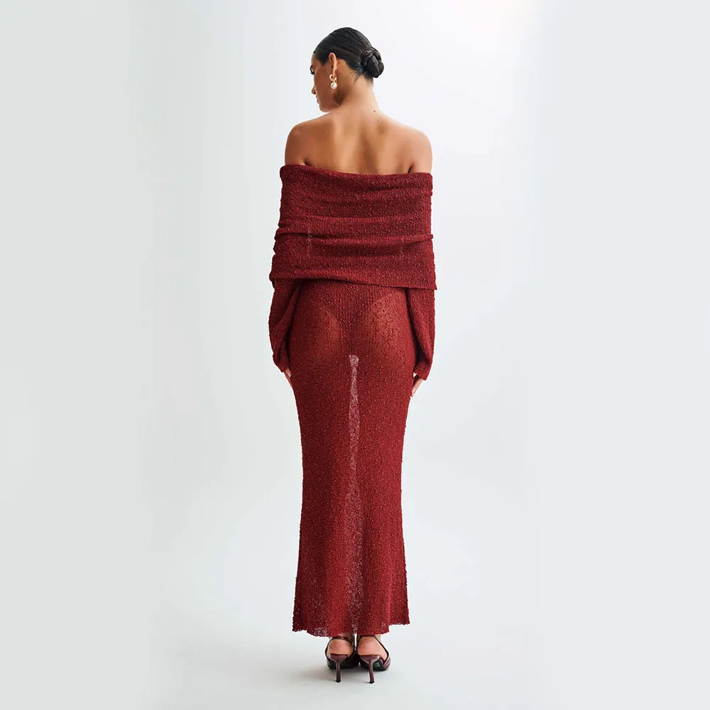 Knitted Maxi Dress: Your New Favorite Cozy Outfit!