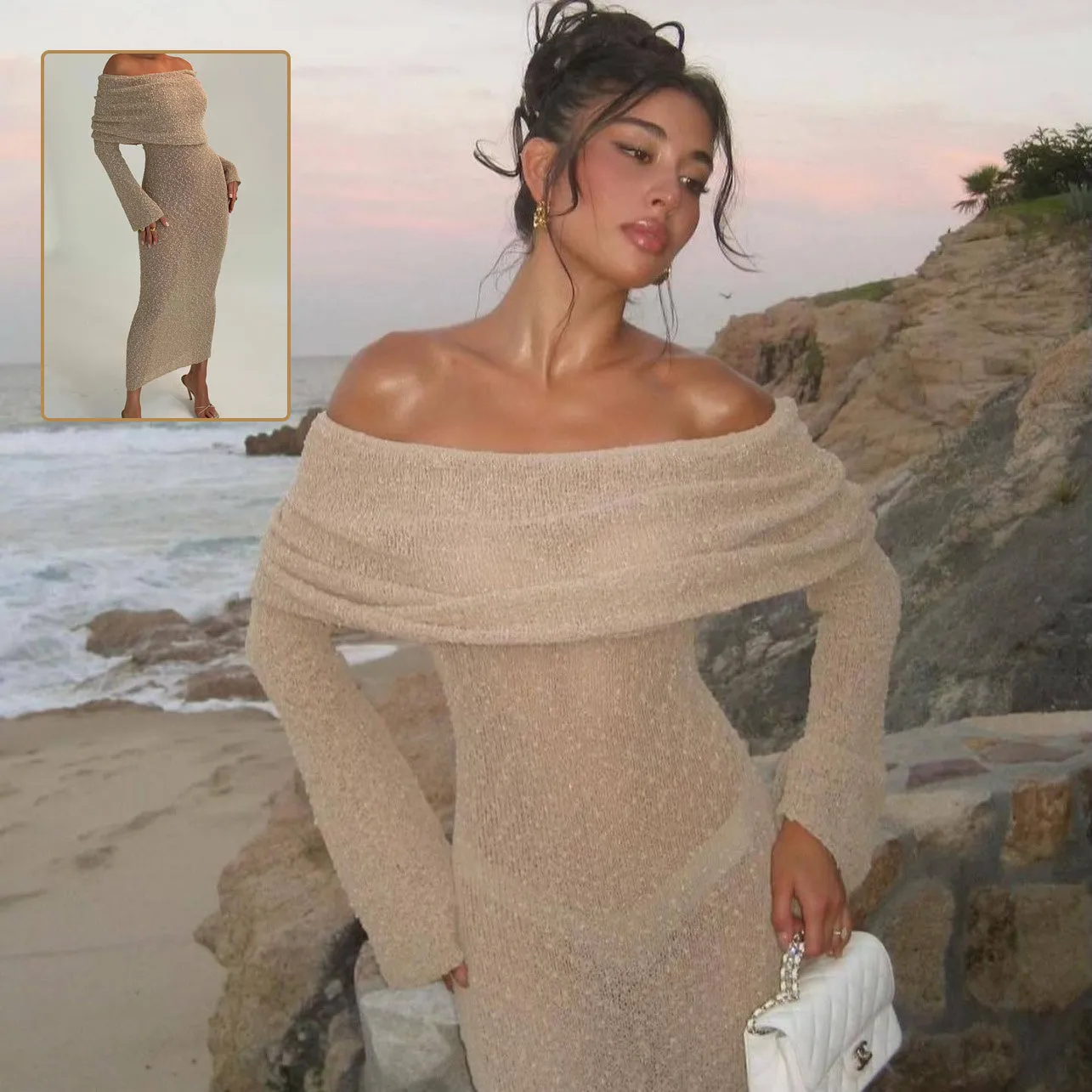 Knitted Maxi Dress: Your New Favorite Cozy Outfit!