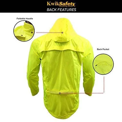 KwikSafety RACER Unisex LED Sportswear Windbreaker Safety Jacket - Model No.: KS5507