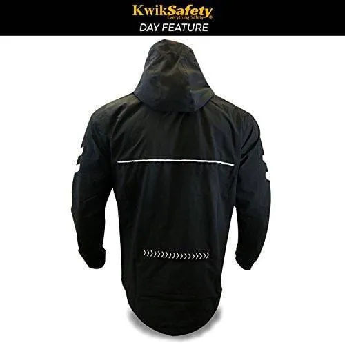 KwikSafety RACER Unisex LED Sportswear Windbreaker Safety Jacket - Model No.: KS5507