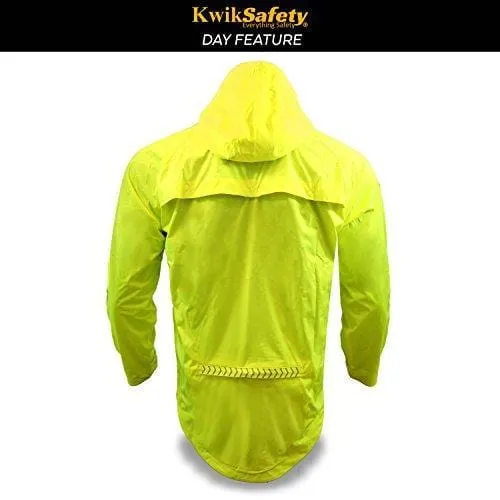 KwikSafety RACER Unisex LED Sportswear Windbreaker Safety Jacket - Model No.: KS5507