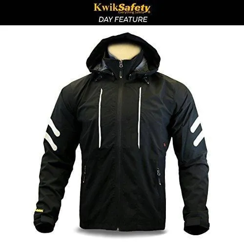 KwikSafety RACER Unisex LED Sportswear Windbreaker Safety Jacket - Model No.: KS5507